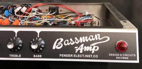 Black Panel Bassman 2-Channel 50-Watt Guitar Amp Head 1964 6L6*2, 12AX7*4 Tubes supplier