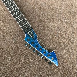 New Style.custom handwork 6 Strings blue Electric Guitar.Rosewood fingerboard guitarra.support customization gitaar supplier