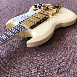New style,China Custom SG Jazz electric guitar,Rosewood fingerboard,3 pickups,Gold hardware gitaar,vibrato system supplier