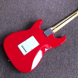 Good quality Malmsteen Scalloped maple fretboard Big Head ST 6 string electric guitarra,red color supplier