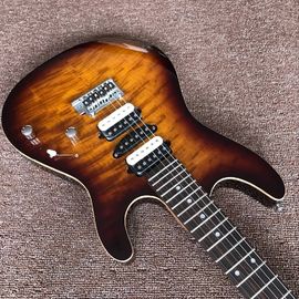 Custom handwork Tiger Flame Electric Guitar.Rosewood fingerboard Sunburst supplier