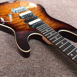 Custom handwork Tiger Flame Electric Guitar.Rosewood fingerboard Sunburst supplier