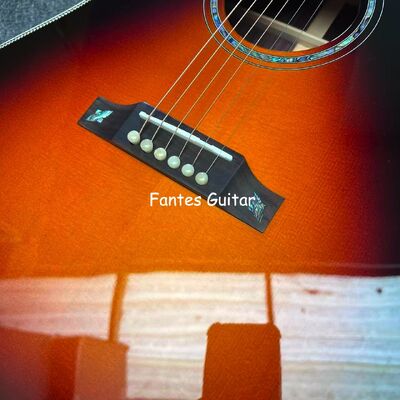 Custom J45s Full Solid Wood Acoustic Guitar 41 Inch Guitar with Ebony Fingerboard Herringbone Abalone supplier
