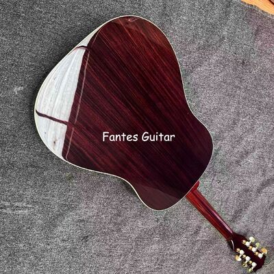 Custom J45s Full Solid Wood Acoustic Guitar 41 Inch Guitar with Ebony Fingerboard Herringbone Abalone supplier