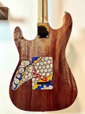 Custom Handpainted Electric Guitar Accept Guitar and Bass with OEM supplier