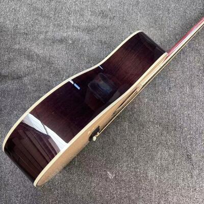 AAAAA solid spruce top OM body SOLID ROSEWOOD back side acoustic guitar bone nut supplier