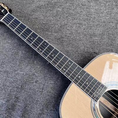 AAAAA solid spruce top OM body SOLID ROSEWOOD back side acoustic guitar bone nut supplier