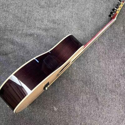 AAAAA solid spruce top OM body SOLID ROSEWOOD back side acoustic guitar bone nut supplier