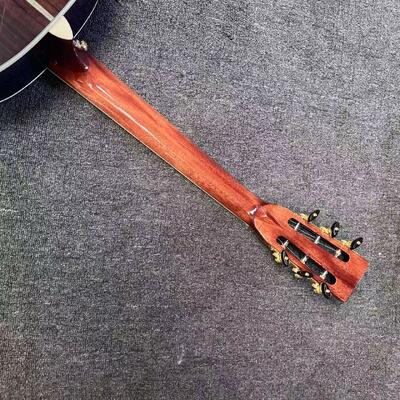 AAAAA solid spruce top OM body SOLID ROSEWOOD back side acoustic guitar bone nut supplier