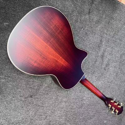 AAAAA solid koa top k24ce body SOLID KOA back side Taylor style acoustic guitar bone nut supplier