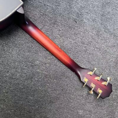 AAAAA solid koa top k24ce body SOLID KOA back side Taylor style acoustic guitar bone nut supplier