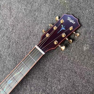 AAAAA solid koa top k24ce body SOLID KOA back side Taylor style acoustic guitar bone nut supplier
