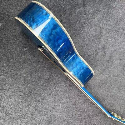 AAAAA solid spruce top OM body water ripple SOLID back side acoustic guitar bone nut supplier