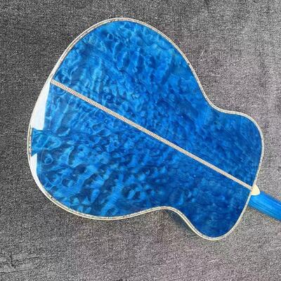AAAAA solid spruce top OM body water ripple SOLID back side acoustic guitar bone nut supplier