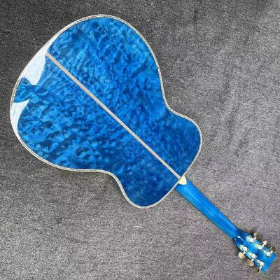 AAAAA solid spruce top OM body water ripple SOLID back side acoustic guitar bone nut supplier