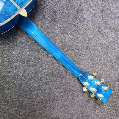 AAAAA solid spruce top OM body water ripple SOLID back side acoustic guitar bone nut supplier