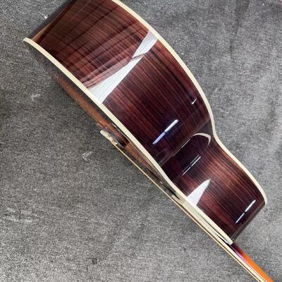 AAAAA 43 inch solid spruce top sj200 jumbo body maple back side acoustic guitar bone nut in cherry sunburst supplier