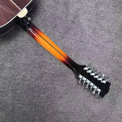 AAAAA 43 inch solid spruce top sj200 jumbo body maple back side acoustic guitar bone nut in cherry sunburst supplier