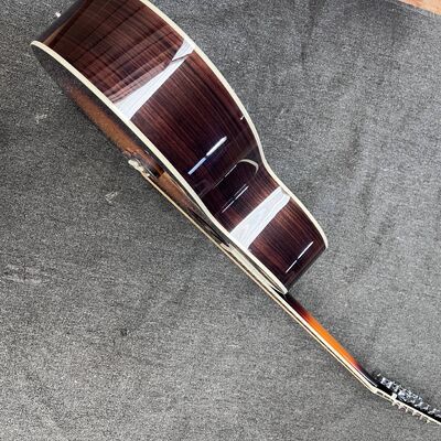 AAAAA 43 inch solid spruce top sj200 jumbo body maple back side acoustic guitar bone nut in cherry sunburst supplier