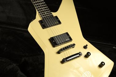 Top Quality ESPS Explorer Electric Guitar Cream Color Fingerboard Inlay Black Hardware EMG Pickups supplier