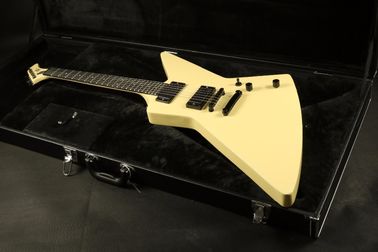 Top Quality ESPS Explorer Electric Guitar Cream Color Fingerboard Inlay Black Hardware EMG Pickups supplier