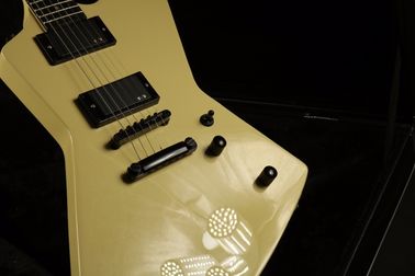 Top Quality ESPS Explorer Electric Guitar Cream Color Fingerboard Inlay Black Hardware EMG Pickups supplier