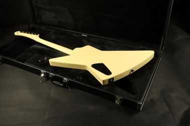 Top Quality ESPS Explorer Electric Guitar Cream Color Fingerboard Inlay Black Hardware EMG Pickups supplier