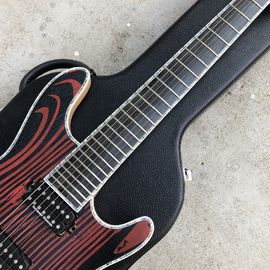 2019 Maple Top 7 Strings Electric Guitar,Abalone binding,Ebony fingerboard Neck through body Electric Guitar supplier