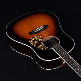 Guitar Factory Customization Acoustic Guitar Vintage Top AAA Sitka Solid Spruce Body Guitar with Fishman pickups supplier