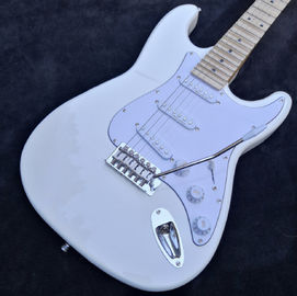 white Scalloped Fingerboard Yngwie Malmsteen Big Head double tremolo Electric Guitar supplier