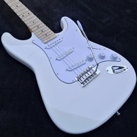 white Scalloped Fingerboard Yngwie Malmsteen Big Head double tremolo Electric Guitar supplier