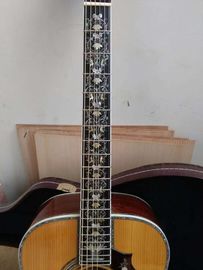 Handcraft deluxe abalone inlay binding solid spruce top cocobolo back sides D45l acoustic guitar supplier