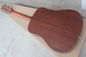 Factory custom 41 inch 20 frets 18 natural wood color acoustic guitar with solid top mahogany back supplier