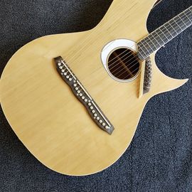 High quality doulbe neck harp guitar,solid spruce top,wilkinson tuners,Double Head supplier