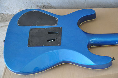 Metallic Blue Set In JS Electric Guitar with Floyd Rose,24 Frets,White binding Body supplier