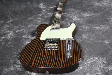 natural finishing Zebrawood body zebrawood neck Tele Electric guitar Guitarra All color Available supplier