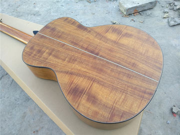 Koa wood Handmade jumbo acoustic 12 string armrest bevelled cutway 12 Strings custom acoustic electric guitar supplier