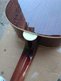 acoustic guitar 00 solid spruce parlor acoustic guitar OOO body maroon color customize white pearl vintage guitar supplier