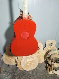 acoustic guitar 00 solid spruce parlor acoustic guitar OOO body maroon color customize white pearl vintage guitar supplier