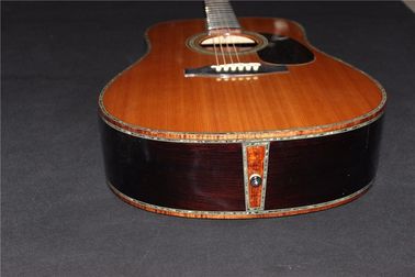 Custom guitar factory Top Quality ALL Solid Spruce Top AAAA Rosewood Back &amp; Sides Acoustic D45 guitar supplier