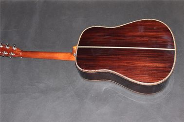 Custom guitar factory Top Quality ALL Solid Spruce Top AAAA Rosewood Back &amp; Sides Acoustic D45 guitar supplier