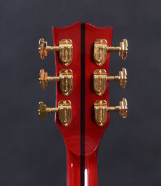 Customized acoustic guitar, 43 inch Jumbo guitar, Quilt Vine Viper red, Guitarra acustica supplier