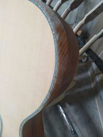 AAA quality new custom guitars OM body african sanders wood solid acoustic electric guitar supplier