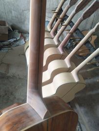 AAA quality new custom guitars OM body african sanders wood solid acoustic electric guitar supplier