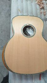 AAA quality new custom guitars OM body african sanders wood solid acoustic electric guitar supplier