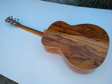 AAA quality new custom guitars OM body african sanders wood solid acoustic electric guitar supplier