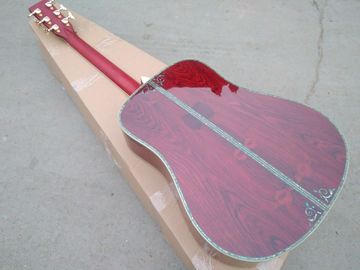 AAAA all solid cocobolo acoustic guitar custom D body top quality OEM sunburst acoustic guitar FREE SHIPPING supplier