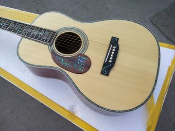 AAAAA all solid wood ooo guitars customize OOO45 style left handed solid acoustic electric guitar supplier