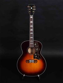 J200s customized 43 Inch Jumbo size solid wood acoustic guitar with AA Solid sitka spruce top rosewood fingerboard supplier