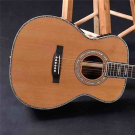 OEM custom guitar, 40 inch Acoustic Guitar,solid Spruce top, real abalone binding and ebony fingerboard supplier